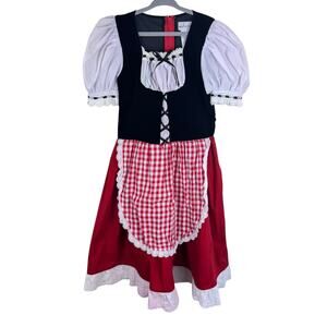 Wishcraft Little Red Riding Hood Dress Costume Halloween Girl's Size 10